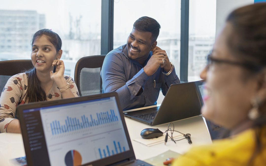 India office workers