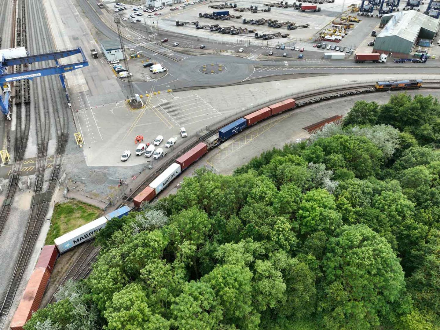 Felixstowe train derailment